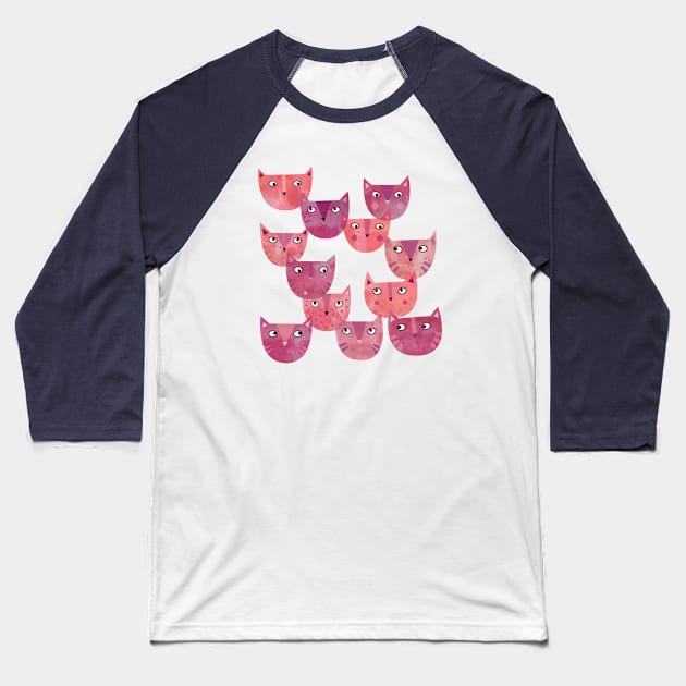 Cat Power Baseball T-Shirt by NicSquirrell